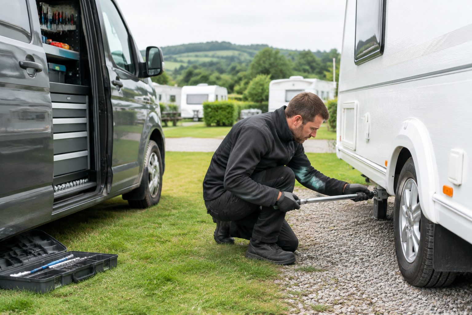 Motor movers and awnings